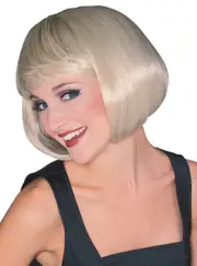 Supermodel Womens Short Blonde Costume Bob Wig