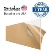 SimbaLux Acrylic Sheet Clear Cast Plexiglass 12" x 24" Long Panel 1/8" Thick