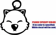 Final Fantasy Moogle #3 Decal Sticker Funny Vinyl Car Window Bumper Laptop 9"