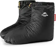 [windhike] Naturehike Ultralight Winter Duck Down Booties, Camping Warm & Cozy Down Sleeping Socks for Men & Women, Down Filled Slipper Boots with Storage Bag