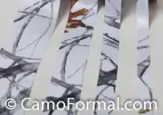 5 Yards Camo Ribbon, True Timber Snowfall, Great for Wedding, Choose Your Size