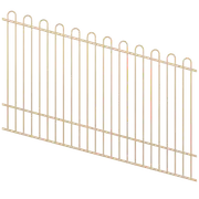 ProtectorAl 1201-2400W x 1200H Primrose Loop Top Pool Fence Panel Raked Up to 15º