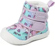 [MASOCIO] Winter Shoes Baby Boots Boys Girls Toddler Winter Boots Plush Flat Rubber Non-Slip Size 19-27 EU, Multicoloured (multicoloured 2), 27 EU
