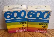 Lot Of 2 NEW SEALED VINTAGE ~ Polaroid 600 Instant Film 10 Photos Expired 10/88