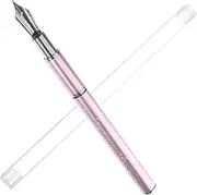BATHVEVE 1Set Professional Nail Art Fountain Pen Brush Kit with Replacement Beads Painting Pens for Manicure Supplies Lightweight Long Handle Nail Tool for Nail Art Lovers Pink
