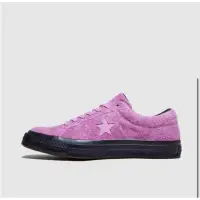 在飛比找蝦皮購物優惠-converse one star 粉紫色 麂皮 黑底