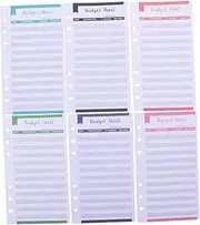Homoyoyo 20Pcs Cash Stuffing Budget Sheets - Refill for Budget Planner and Binder - Expense Tracker and Organizer Paper for Budget Management and Financial Planning