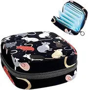 Period Bag,Sanitary Napkin Storage Bag,Animal Print Mouse,Tampon Holder for Purse