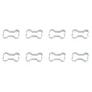 8x R&M Dog Bone Cookie Cutter Polyresin Coated Steel Baking Mould 9cm White