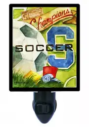 Soccer Decorative Photo Night Light, Vintage Soccer, Sports