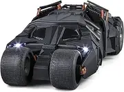 Die-cast Alloy Diecast 1:18 Sound Light Model Car The Dark Knight Movie Vehicle Reproductions Models Collection Display Miniature Vehicle