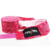 在飛比找樂天市場購物網優惠-MaxxMMA 彈性手綁帶(粉紅迷彩5m)一雙/ 散打/搏擊