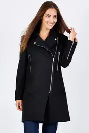 Side Zip Coat--PRET-P617121