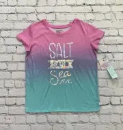 NWT More Than Magic Pajamas Girls XXL (18) Salt Sand Sea Ombré Sleepwear Tshirt