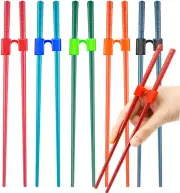 Fejapa 5 Pairs Reusable Chopstick Helpers Dishwasher Safe Training Chop stick...