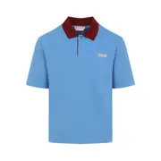 [Marni] Marni Contrast-collar Polo Shirt 50 IT BLUE