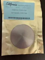 Sputtering Target, Co, 3" x .250" 3N5 purity