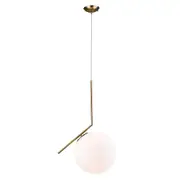 Drake 30 Kitchen Glass Pendant Lights Brass | Replica IC Flos