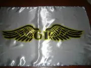 GT Logo 20x30 Flag Banner Show Garage Racing Vintage BMX Bike Old School White