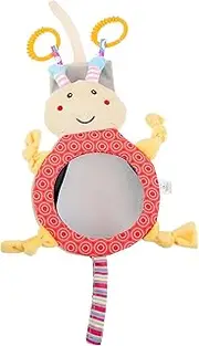 Safety Mirror Plush Bee Mirror for Plush Stuffed Animal Rear Facing Mirror Backseat Mirrors Distorting Mirror Plush Bee Doll Back Mirror Cars