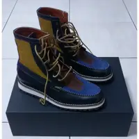 在飛比找蝦皮購物優惠-D2 DSQUARED 2 真皮拼接休閒鞋登山靴EU42