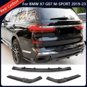 For BMW X7 G07 M-SPORT 19-23 Real Carbon Fiber Rear Bumper Diffuser Lip Spoiler (for: BMW)