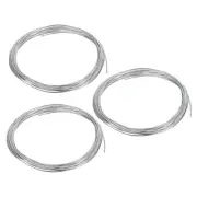 3Rolls 99.99% High Purity Zinc Wire 18# Pure Zinc Beading Wire 1mm (16.4'/Roll)
