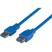 USB 3.0 USB-A Extension Cable - 1.8m - Blue Male to Female [caboem0091]
