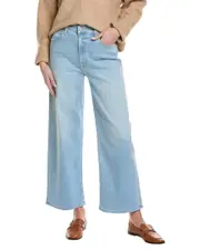 MOTHER High-Waist Spinner Zip Flood Mood Ring Wide Leg Jean