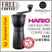 HARIO MINI-SLIM PRO Ceramic Burr Hand Coffee Grinder Mill + KARIMA COFFEE
