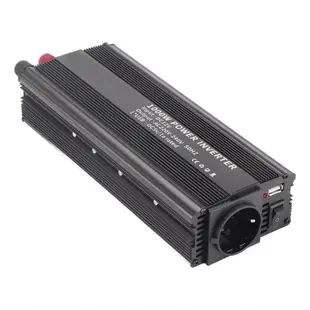 1000W 電源逆變器 DC 12V 至 220V AC 轉換器校正正弦波帶太陽能板