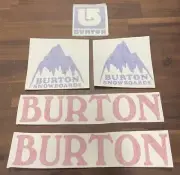 ASSORTED BURTON DECAL STICKER PACK #2 (6 PIECE TOTAL)