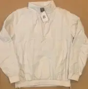 NWT Under Armour Steph Curry 1/4 Zip Hidden Hood White Pullover Jacket Size S