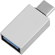 USB c to USB Adapter Car Charger Converter Type c Converter for Data Transfer Silver
