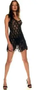 SEXY NEW LACE STRETCH CHEMISE MATCHING G- STRING COLOURS SEAMLESS SLIP NIGHTWEAR