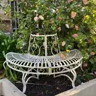 Tree Surround, Half Tree Surround with Bench In Distressed, Heavy Gauge Iron, An