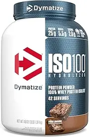 Dymatize ISO100 - 100% Hydrolyzed Whey Protein Isolate - Fudge Brownie - 1.4kg