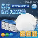 【EVERLIGHT 億光】LED 星庭 10W 全電壓 IP65 防水防塵等級 戶外照明 吸頂燈(黃光/自然光/白光)