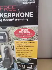 Wireless Bluetooth Handsfree Multitech Speakerphone Speaker Car Kit Visor Clip