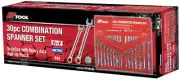 PT10184 - PkTool - 30pc METRIC & SAE Cr-V COMBINATION SPANNER SET