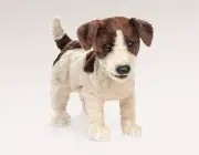NEW PLUSH SOFT TOY Folkmanis 2848 Jack Russell Terrier Dog Hand Puppet