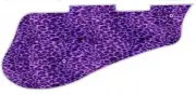 Pickguard Pick Guard 5120 Graphical Graphic Guitar Leopard Print Purple