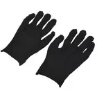 12 PAIRS Black Cotton Dress Parade Band Waiter Gloves Formal Color Guard Tuxedo