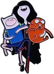 [Pinstant] Marceline the Vampire Queen Jake Dog Finn Come Along With Me Adventure Time Cartoon Animated TV Show Princess Bubblegum 1.6" Enamel Pin Badge, 1.6 Inches, Enamel, enamel