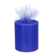 200 Yards Tulle Ribbon Rolls Netting Fabric Spools 6 Inch Blue