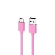 Moki USB-A to USB-C Connector SynCharge Cable 1 Meter iPhone/Android Soft Pink