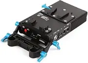 [FOTGA] DP500III V-Mount V-Lock BP Battery Plate Power Supply for Sony A7 A7R A7Rs II III A9 A6300 A6500 Panasonic GH4 GH5 GH5s Canon EOS 5D 6D 7D Mark II III Nikon D850 with Lock and 15mm Rod Clamp