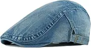 [Generic] Newsboy Hats Adjustable Ivy Flat Cap Gatsby Cabbie Driving Hat for Men Women