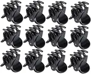 IWOWHERO 12pcs Hair Clips Claw Clips Black Hair Barrettes for Thick Hair Mini Claw Clip Hair Pin Clamp Small Hair Clamps Claw Clips for Women Black Barrettes Small Claw Clips Hair Claw Clip