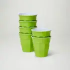 Barel Designs Classic Lime Melamine Tumblers 200mL - Set of 6 Picnic Cups